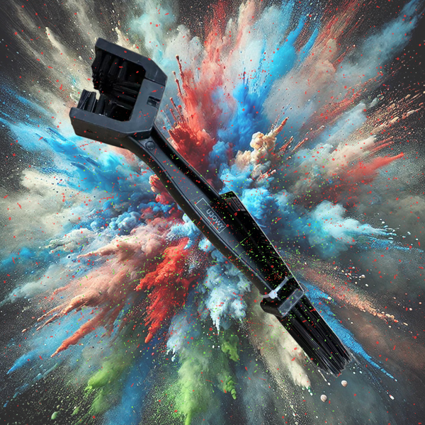 Ujowy brush for cleaning motorcycle, ATV, or bicycle chains